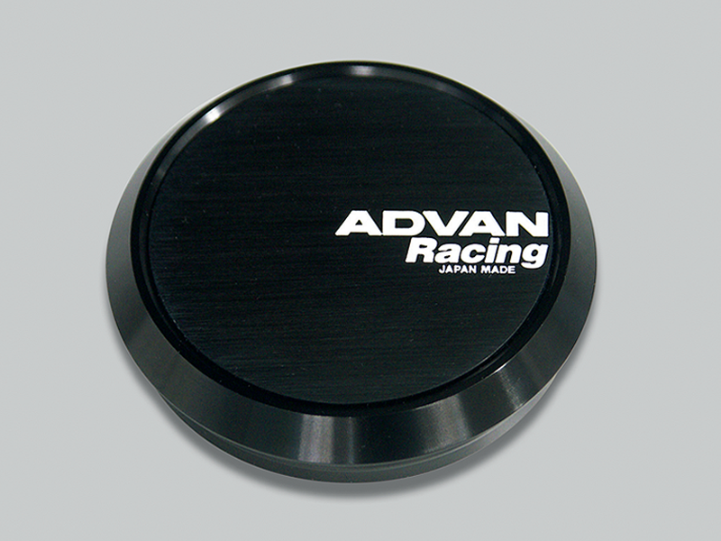 Advan Flat 73mm Center Cap - Black Wheel Center Caps Advan