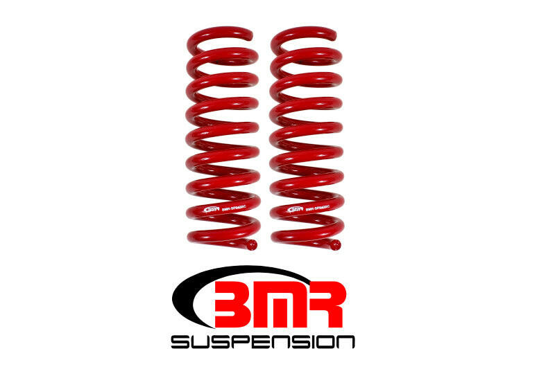 BMR 16-17 6th Gen Camaro V8 Rear Performance Version Lowering Springs - Red Lowering Springs BMR Suspension