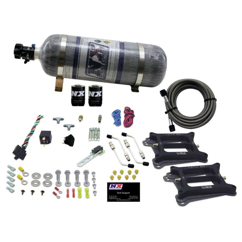 Nitrous Express Dual Holley/Gasoline Nitrous Kit (100-500HP) w/Composite Bottle Nitrous Systems Nitrous Express