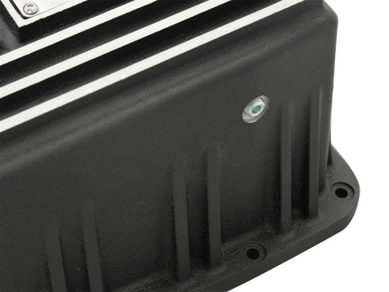 aFe Power Transmission Pan Black Machined 09-14 Ford 6R80 F-150 Trucks Diff Covers aFe