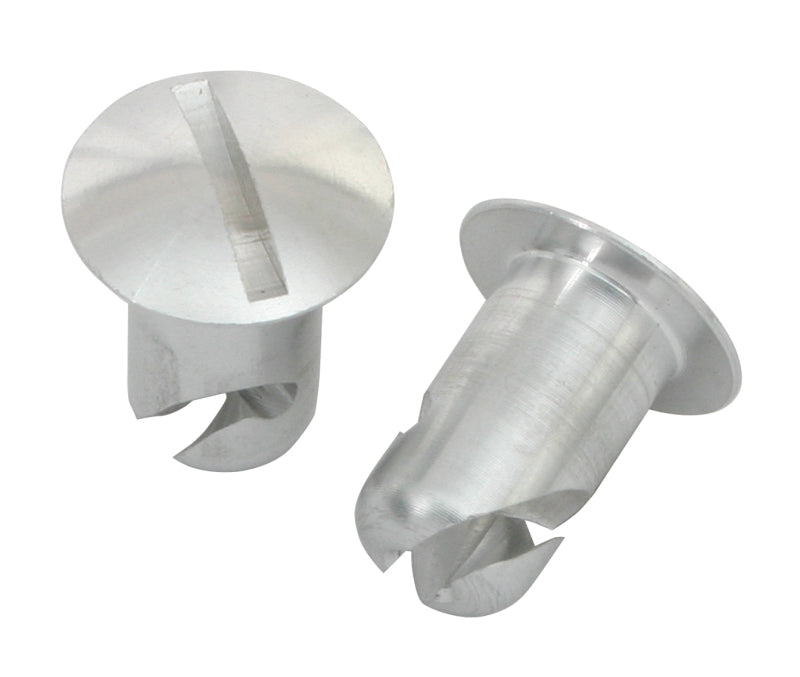 Moroso Quick Fastener - Oval Head - 7/16in x .400in - Aluminum - 10 Pack Fittings Moroso