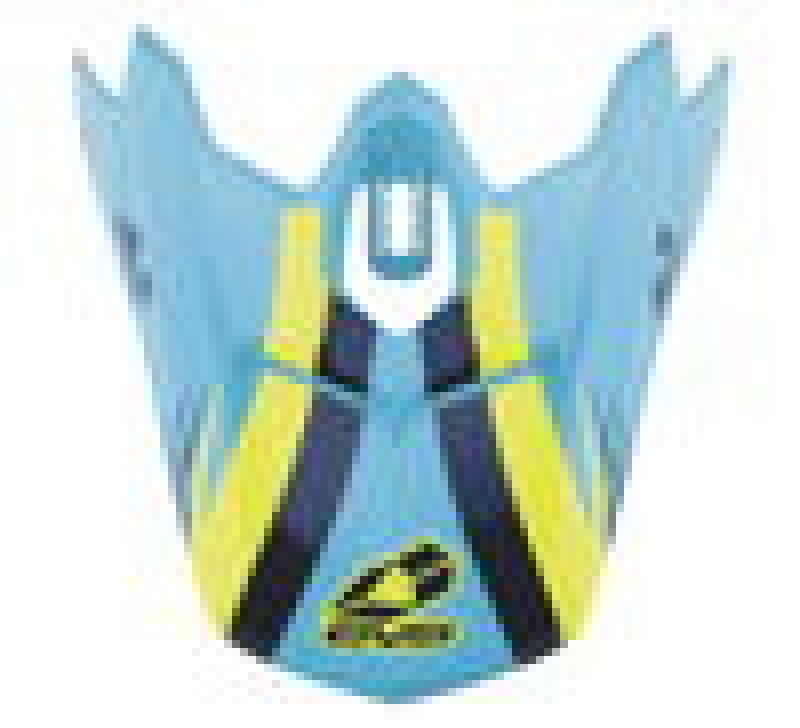 EVS T3 Works Visor - Blue/Hiviz/Yel Helmets and Accessories EVS