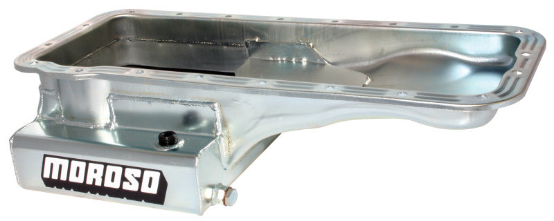 Moroso Ford 352-428 FE (w/Front Sump) Kicked Out Wet Sump 8qt 6in Steel Oil Pan Oil Pans Moroso