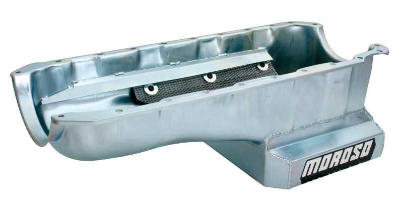 Moroso Chevrolet Big Block Mark IV Kicked Out Wet Sump 6qt 8in Steel Oil Pan Oil Pans Moroso