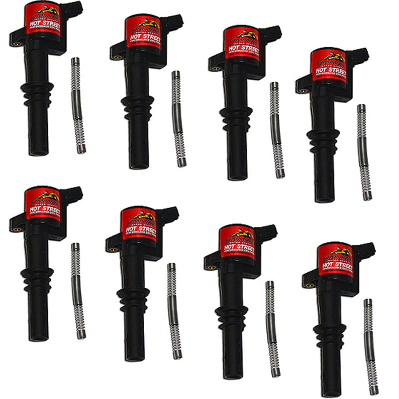 Granatelli 05-08 Ford 4.6L/5.4L 3V Hot Street Coil Packs - Black (Set of 8) Ignition Coils Granatelli Motor Sports