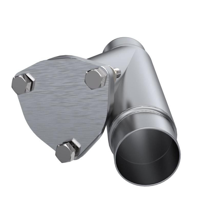 QTP 2.25in Weld-On QTEC Exhaust Cutout Y-Pipe Y Pipes QTP