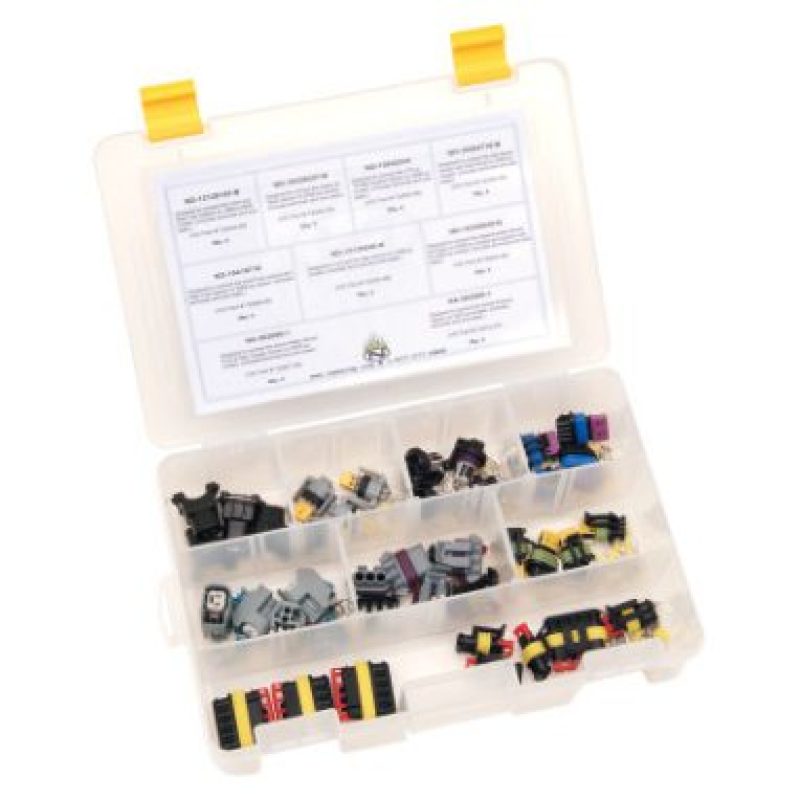 NAMZ Delphi/AMP EFI & Component Builders Kit Incl. Connectors/Terminals/Seals (For 20g to 14g Wire) Wiring Connectors NAMZ