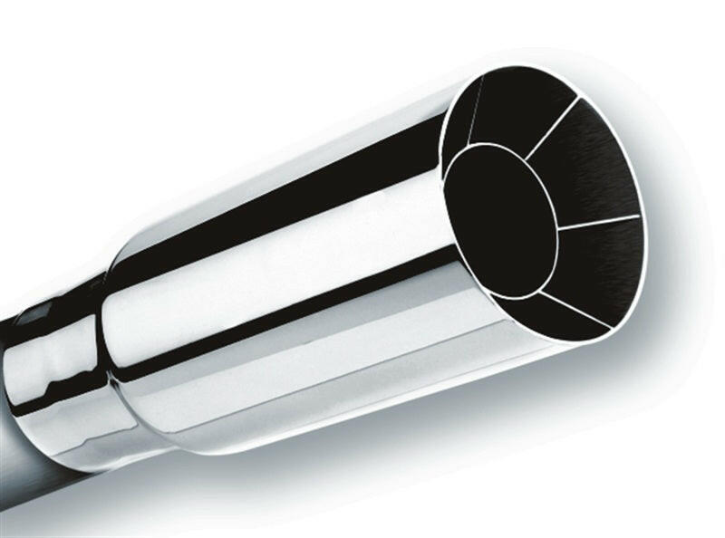 Borla Universal Polished Tip Single Round Intercooled (inlet 2 1/4in. Outlet 2 1/2in) Tips Borla