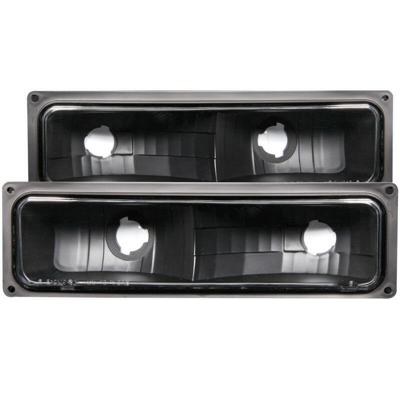 ANZO 1988-1998 Chevrolet C1500 Euro Parking Lights Black Lights Corner ANZO