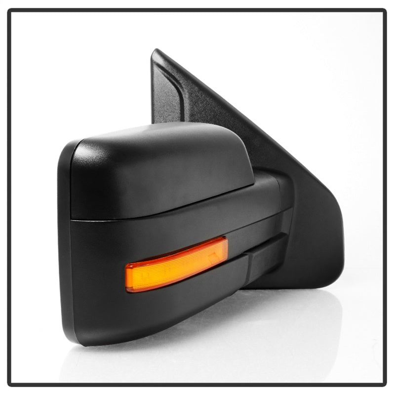 xTune 04-06 Ford F-150 Heated Amber Seq LED Signal OEM Pwr Mirrors (Pair) (MIR-03FF04-G2-PW-RAM-SET) Side Mirrors SPYDER