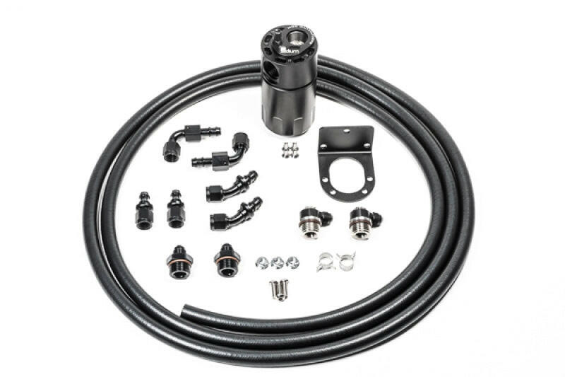 Radium Engineering Single Catch Can 6AN Kit Fluid Lock Oil Catch Cans Radium Engineering