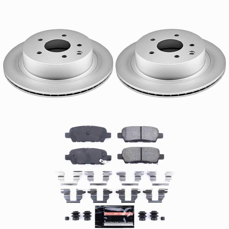 Power Stop 03-05 Infiniti G35 Rear Z23 Coated Brake Kit Brake Kits - Performance D&S PowerStop