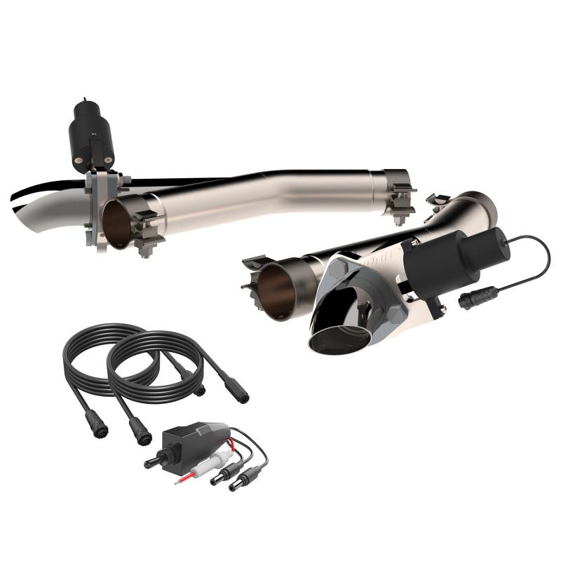 QTP 2011-2024 Dodge Durango 5.7L QTP Aggressor Cutout Pipes Exhaust Cutouts QTP