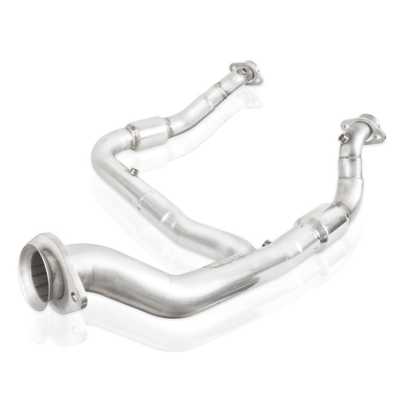 Stainless Works 15-18 F-150 3.5L Downpipe 3in High-Flow Cats Y-Pipe Factory Connection Downpipes Stainless Works