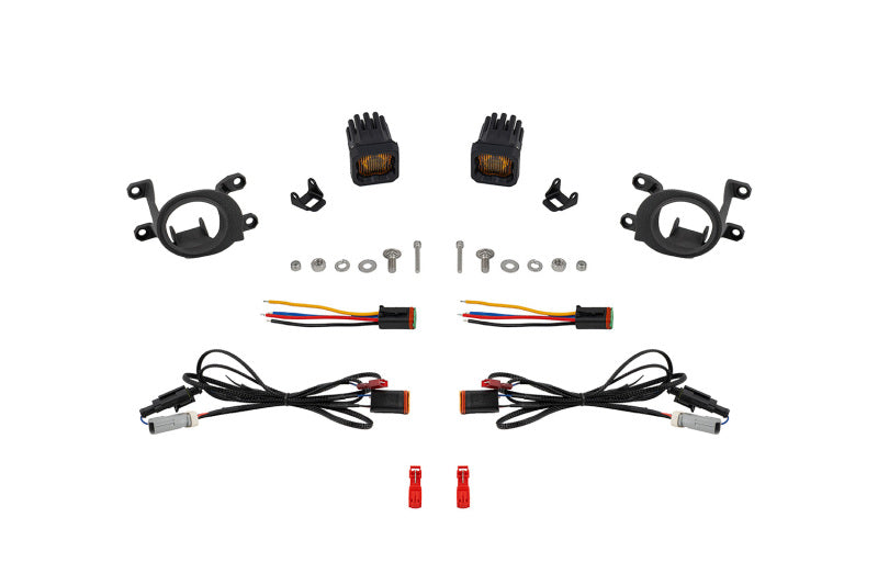 Diode Dynamics 23-24 Toyota GR Corolla SSC1 LED Fog Light Kit - Yellow SAE Fog Fog Lights Diode Dynamics
