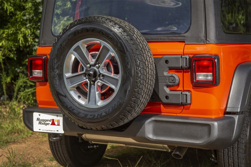 Rugged Ridge Spartacus HD Tire Carrier Hinge Casting 18-20 Jeep Wrangler JL Spare Tire Carriers Rugged Ridge