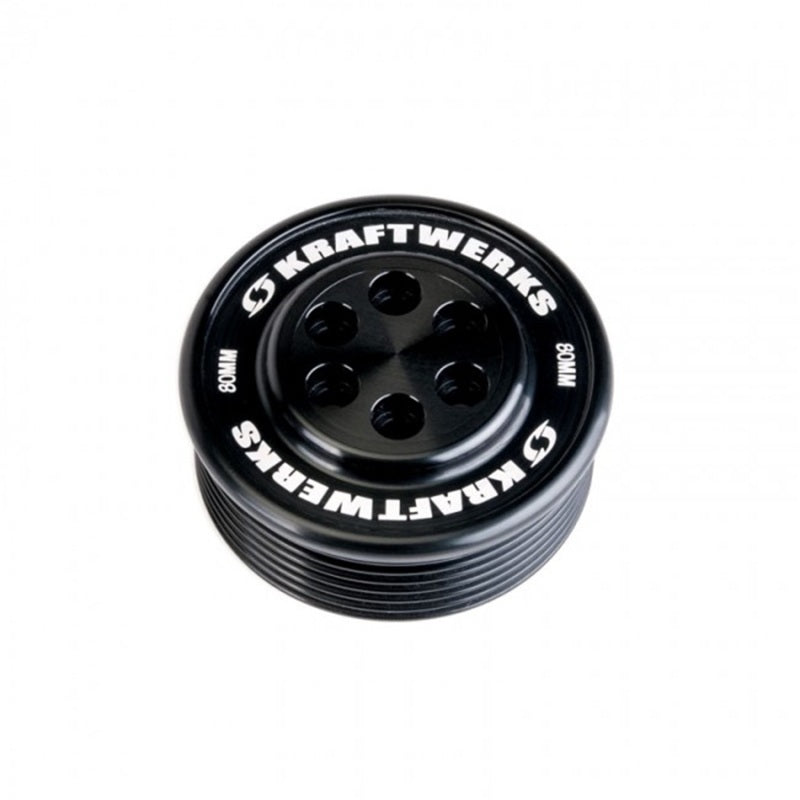 KraftWerks Supercharger Pulley - 80mm 7 Rib Supercharger Pulleys KraftWerks