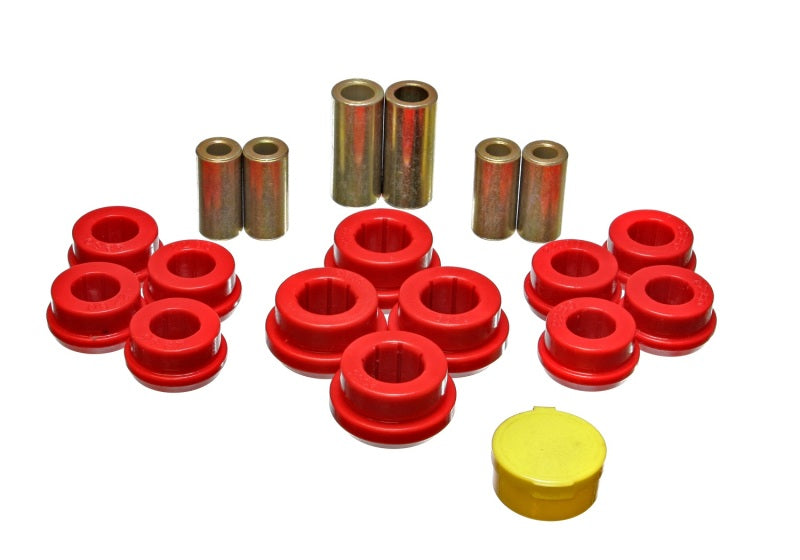 Energy Suspension 92-01 Honda Prelude Red Rear Control Arm Bushing Set Bushing Kits Energy Suspension