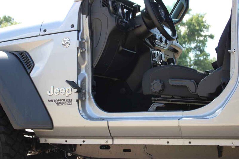 Fishbone Offroad 2018+ Jeep Wrangler JL / 2020+ Gladiator JT Foot Peg Set - Black Steps Fishbone Offroad