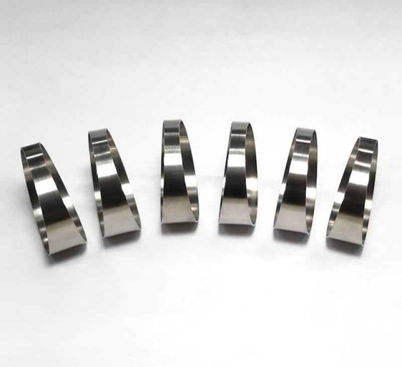 Ticon Industries 2.0in 7.5 Degree 3in CLR Loose Radius 1mm Wall Titanium Pie Cuts - 6pk Titanium Tubing Ticon