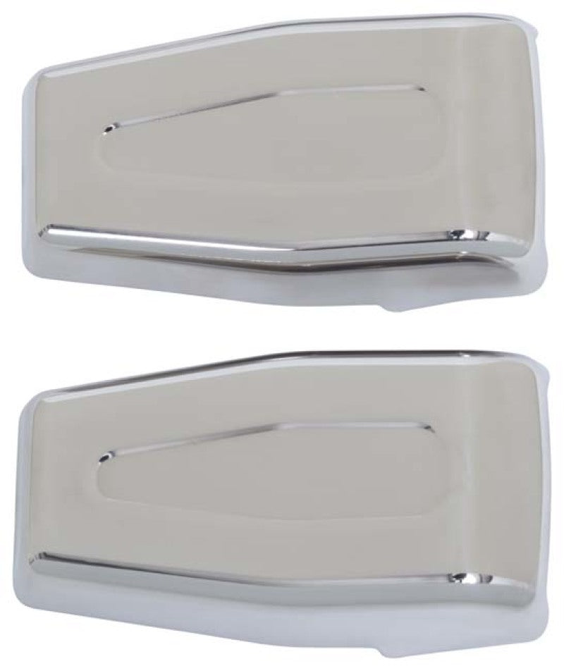 Kentrol 07-18 Jeep Wrangler JK Liftgate Hinge Overlays Pair - Polished Silver Hardware - Singles Kentrol