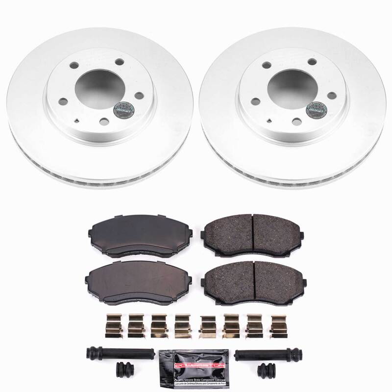 Power Stop 00-06 Mazda MPV Front Z23 Coated Brake Kit Brake Kits - Performance D&S PowerStop