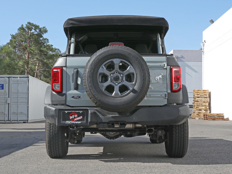 aFe Apollo GT 3in 409 SS Cat-Back Exhaust 2021 Ford Bronco L4-2.3L (t)/V6-2.7L (tt) w/ Polished Tips Catback aFe