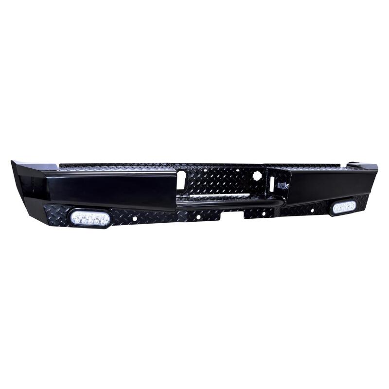 Westin 14-18 Chevrolet Silverado HDX Bandit Rear Bumper - Black Bumpers - Steel Westin