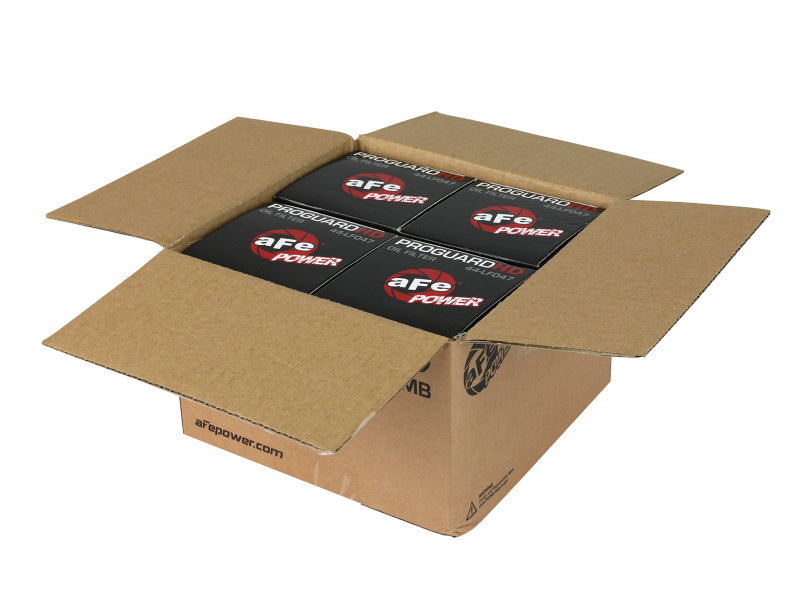 aFe ProGuard HD Oil Filter; 19-20 GM Silverado 1500; L4 2.7L - 4 Pack Oil Filters aFe