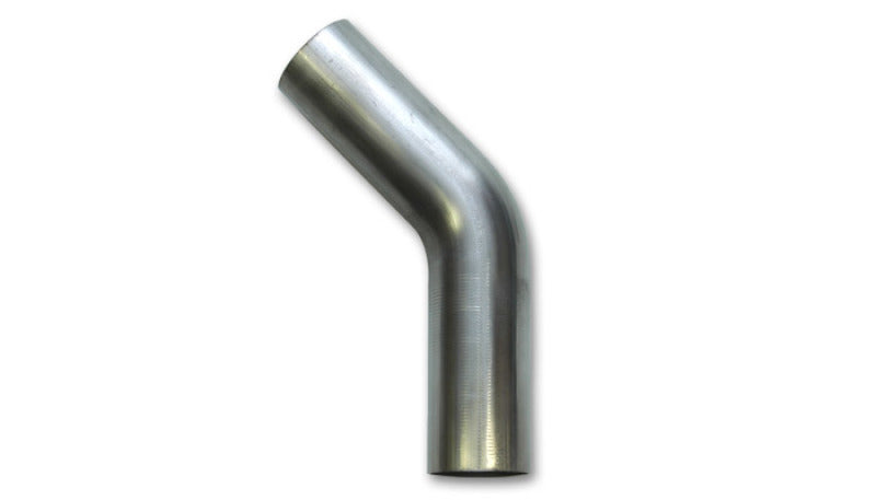 Vibrant 1.5in O.D. T304 SS 45 deg Mandrel Bend 6in x 6in leg lengths (1.5in Centerline Radius) Steel Tubing Vibrant