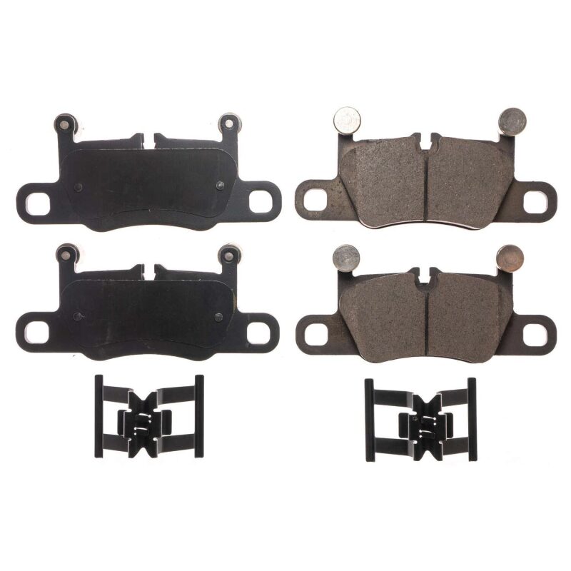 Power Stop 16-18 Porsche 911 Rear Z17 Evolution Ceramic Brake Pads w/Hardware Brake Pads - OE PowerStop