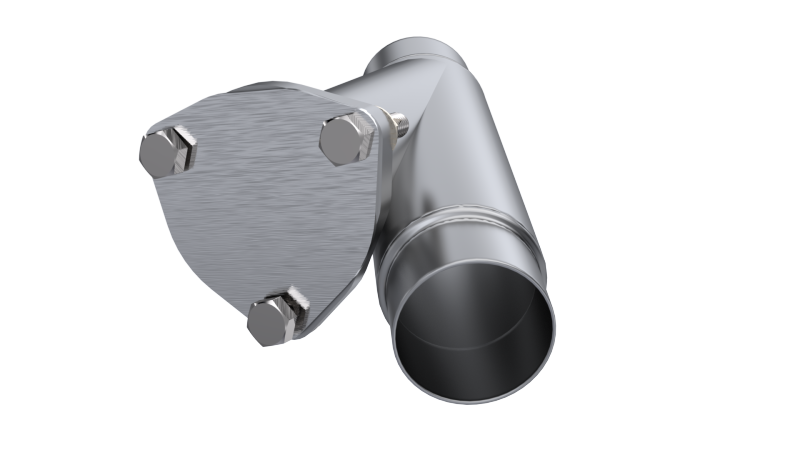 QTP 2.25in Weld-On QTEC Exhaust Cutout Y-Pipe Y Pipes QTP