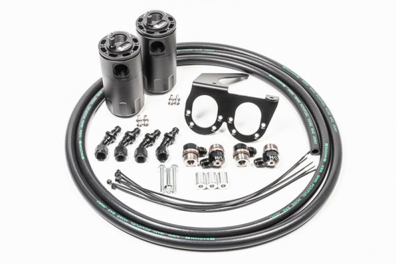 Radium Engineering Nissan R35 GT-R Dual Catch Can Kit CCV Fluid Lock Oil Catch Cans Radium Engineering