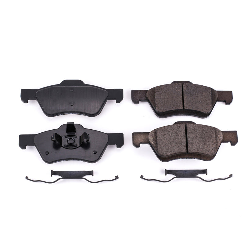 Power Stop 08-10 Ford Escape Front Z17 Evolution Ceramic Brake Pads w/Hardware Brake Pads - OE PowerStop