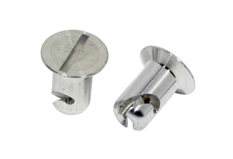 Moroso Quick Fastener - Flush Head - 7/16in x .450in - Aluminum - 10 Pack Fittings Moroso