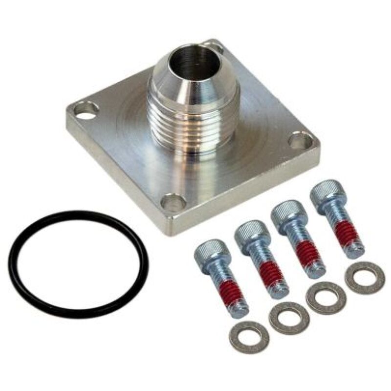 Moroso -8AN Male 4-Bolt Square Flange Dry Sump Square Base Fitting Fittings Moroso