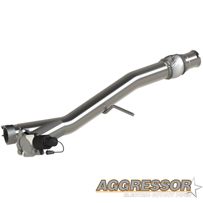 QTP 2014-2018 Chevrolet Silverado & GMC Sierra 1500 QTP Aggressor Cutout Pipe Exhaust Cutouts QTP