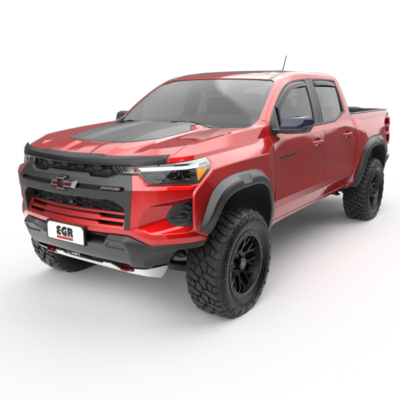 EGR 23-24 Chevy Colorado/GMC Canyon Crew Cab In-Channel Window Visors - Set of 4 - Matte (571485) Wind Deflectors EGR