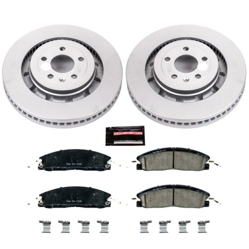 Power Stop 13-19 Ford Explorer Front Z17 Evolution Geomet Coated Brake Kit Brake Kits - Performance Blank PowerStop