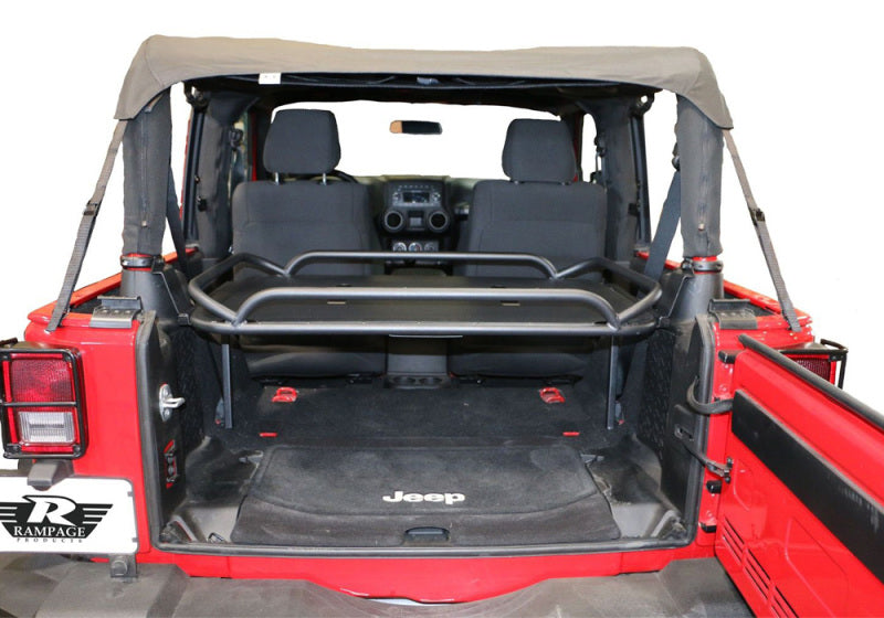 Rampage 2007-2018 Jeep Wrangler(JK) Rear Sport Rack - Black Storage Racks Rampage
