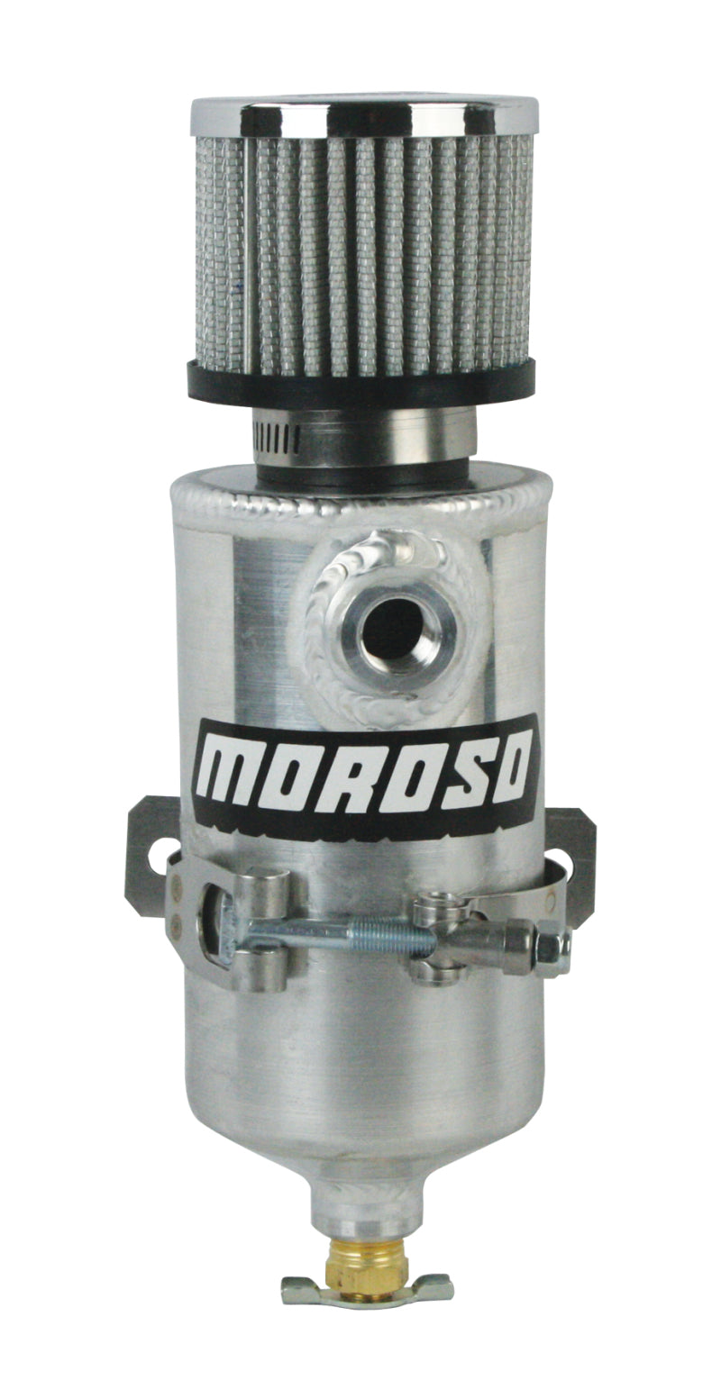 Moroso Breather Tank/Catch Can - Two 3/8 NPT Female Fittings - Aluminum Oil Catch Cans Moroso