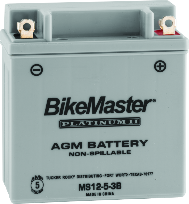 BikeMaster AGM Battery - MS12-5-3B Batteries BikeMaster