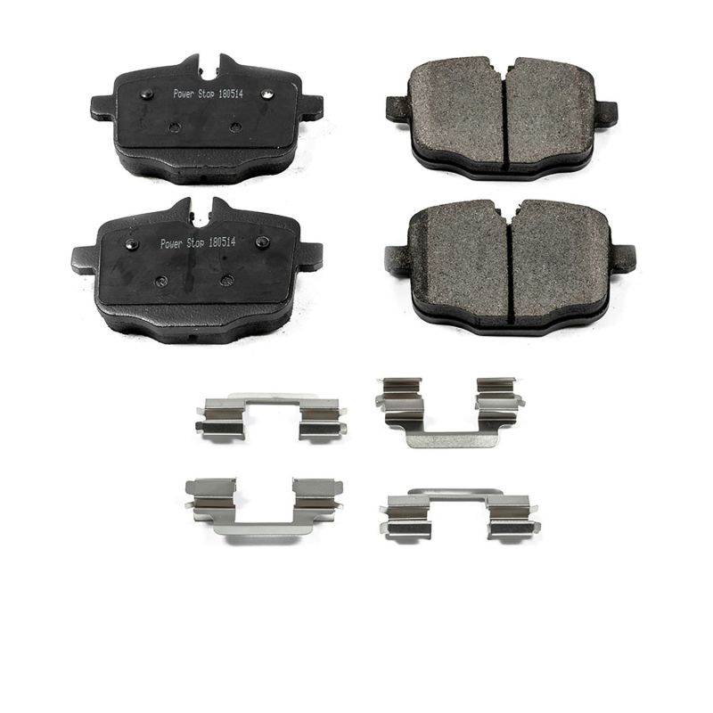 Power Stop 2017 BMW 530i Rear Z17 Evolution Ceramic Brake Pads w/Hardware Brake Pads - OE PowerStop