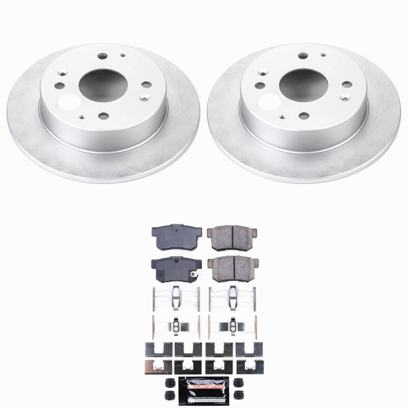 Power Stop 98-99 Acura CL Rear Z23 Coated Brake Kit Brake Kits - Performance D&S PowerStop