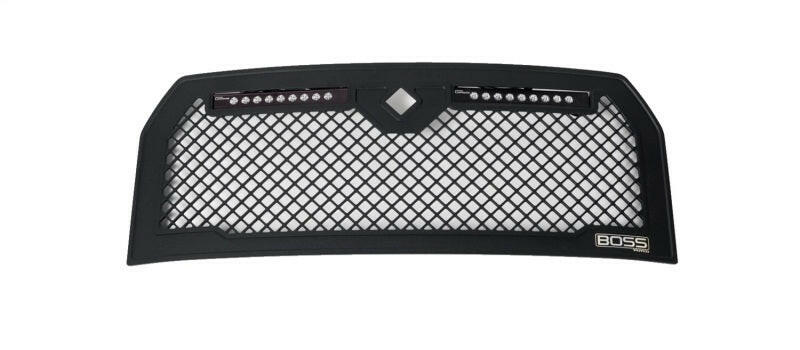 Putco 15-17 Ford F-150 Lighted Boss Grille w/ Two 10in Luminix Light Bars (w/ Camera CutOut) Grilles Putco