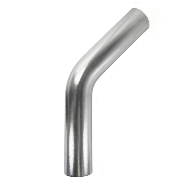 Ticon 4in Aluminum 6061 45 Deg Mandrel Bend - 1.5D Radius Aluminum Tubing Ticon