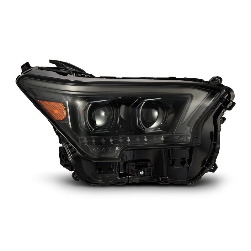 AlphaRex 23-24 Toyota Tacoma LUXX-Series LED Proj Headlights Alpha Blk w/Actv Light & Seq. Sig + DRL Headlights AlphaRex
