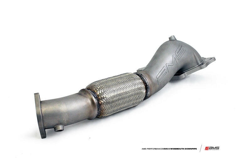 AMS Performance 08-15 Mitsubishi EVO X Widemouth Downpipe w/Turbo Outlet Pipe Downpipes AMS