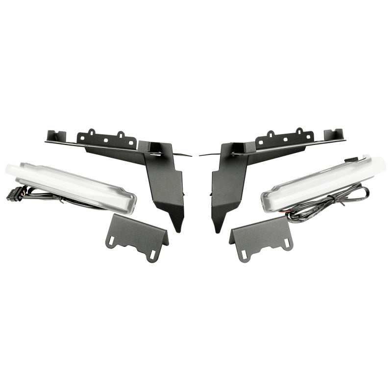 Rugged Ridge Chop Brackets Front Fender 18-21 Jeep Wrangler JL/JT Rubicon w/ DRLs Fender Flares Rugged Ridge