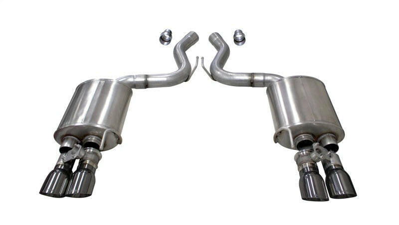 Corsa 2018-2023 Ford Mustang GT Fastback 5.0L 3in Sport Axle-Back Exhaust w/ 4in Gunmetal Tips Axle Back CORSA Performance